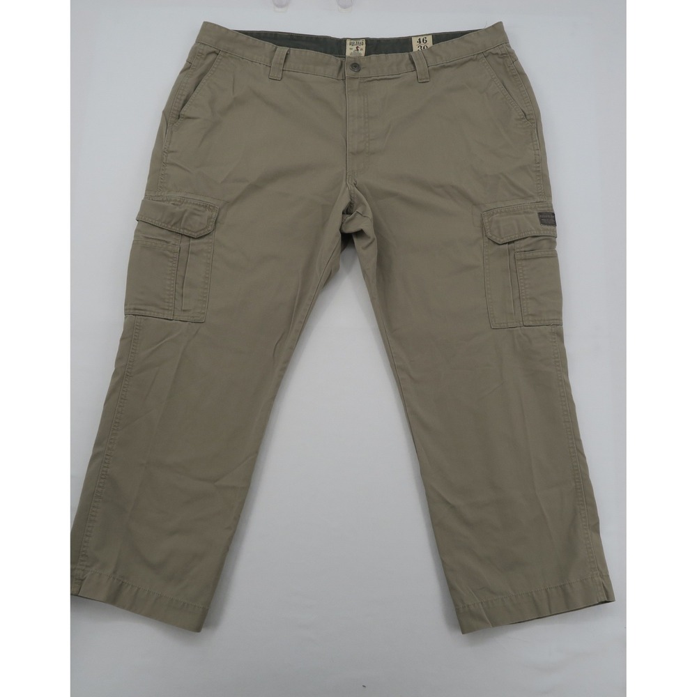 RedHead Mens Cargo Pants Khaki Tan 46x30 Straight Leg Cotton Blend Outdoor Work
